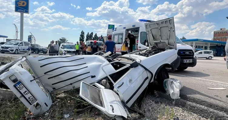 Nevşehir’de feci kaza! 4 kişi yaralandı