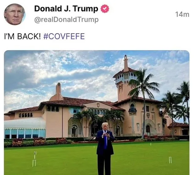 Donald Trump geri döndü! Twitter’dan men edilmişti, yeni haberi bu kareyle duyurdu