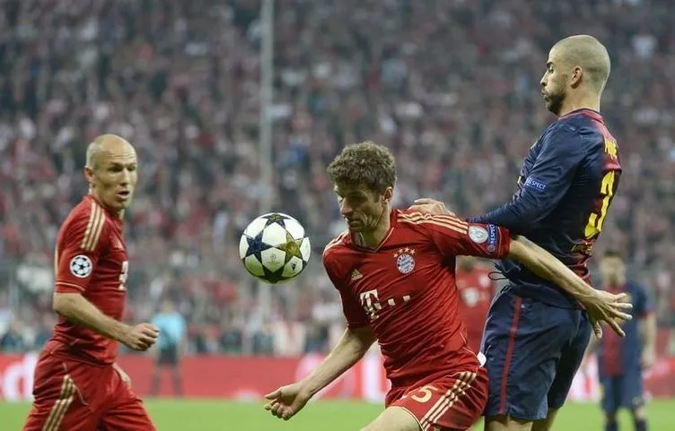 Bayern Münih-Barcelona maçından kareler