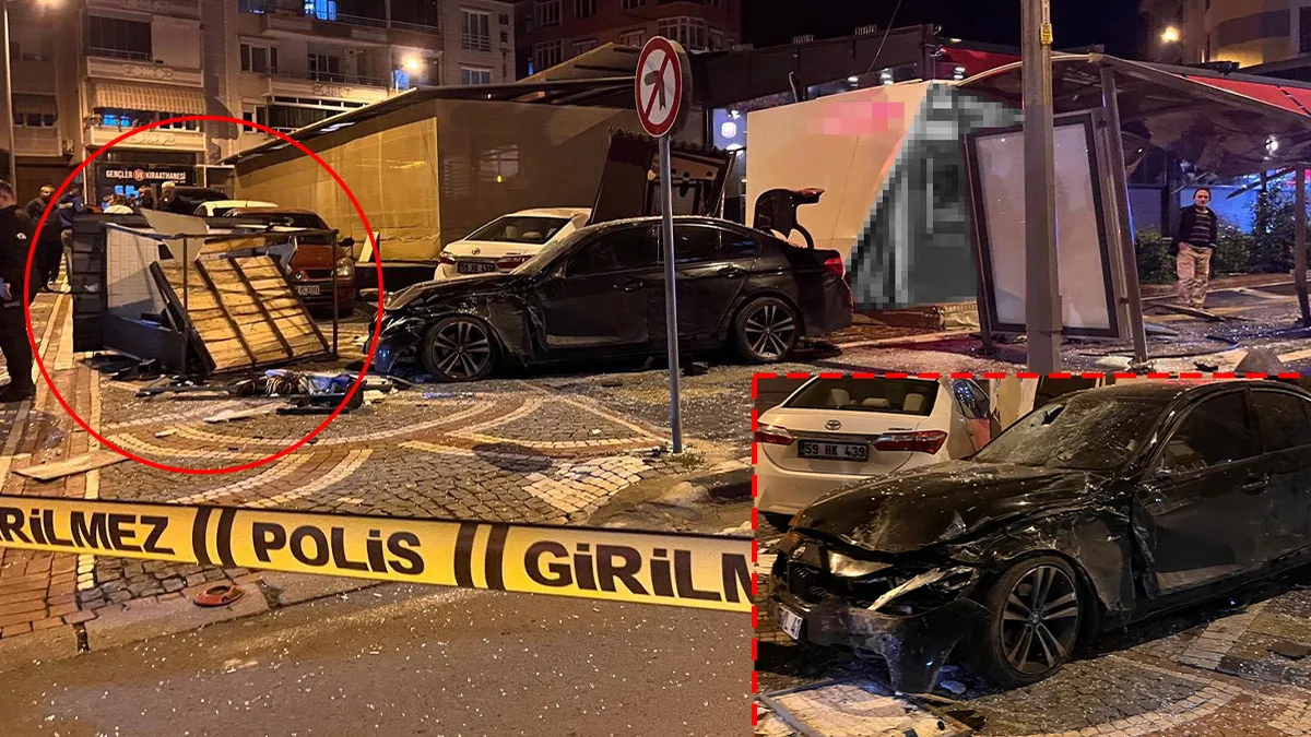 Edirne’de faciaya ramak kala! Kontrolden çıkan otomobil otobüs durağına daldı: Yaralılar var! Edirne’de faciaya ramak kala! Kontrolden çıkan otomobil otobüs durağına daldı: Yaralılar var!