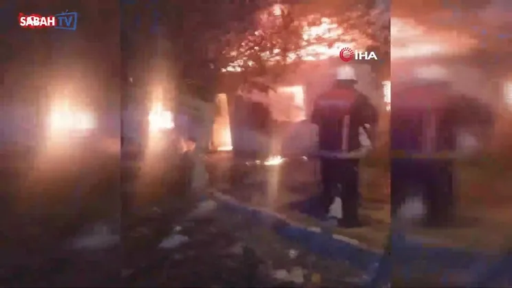 Sobadan çıkan yangın evi kül etti