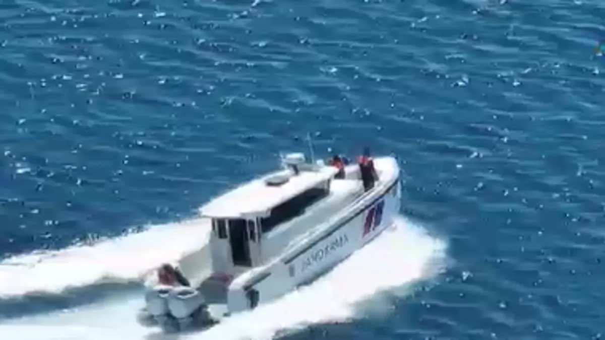 Jandarma ekiplerinin göçmen kaçakçılığı operasyonundan bir görüntü.