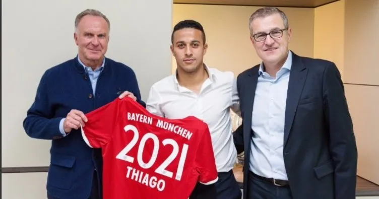 Thiago 2021’e kadar Bayern Münih’te
