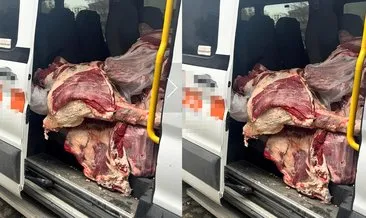 Ankara'da mide bulandıran görüntü! Personel servisinde et taşıyan zincir markete rekor ceza! #ankara