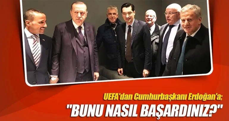 UEFA’dan Cumhurbaşkanı Erdoğan’a tebrik