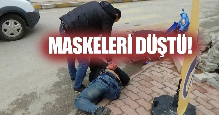 Polis, silahlı gaspçıları maskelerinden yakaladı