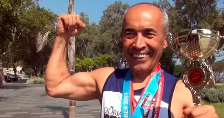 72 yaşındaki demir adam Ali Bıdı şampiyonadan şampiyonaya koşuyor