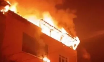 Avcılar’da 3 katlı binada korkutan yangın!