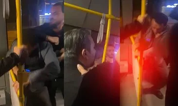 Otobüs bekleyen kadını taciz edip takip etti: En sonunda otobüste darp edildi! #istanbul