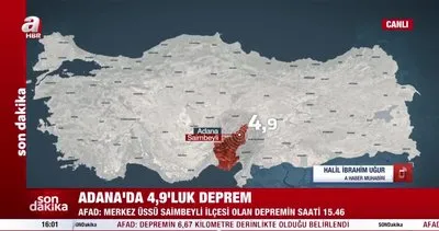 SON DAKİKA! Adana’da 4.9 büyüklüğünde korkutan deprem | Video