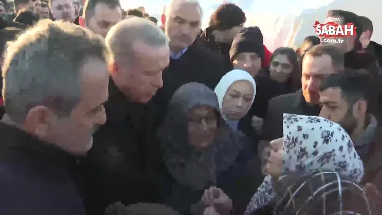 Başkan Erdoğan, çadır kentte incelemelerde bulundu | Video