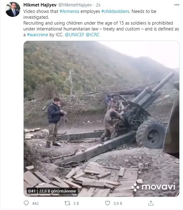 Ermenistan Azerbaycan Ordusuna Karsi Cocuk Askerleri Kullaniyor Son Dakika Haberler