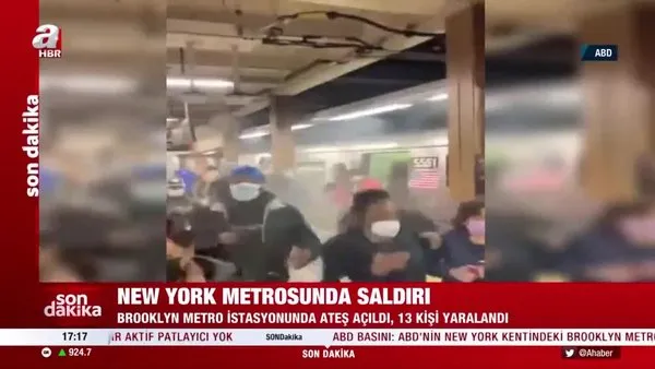 SON DAKİKA: New York metrosundaki saldırı anı görüntüleri ortaya çıktı! Dehşet anları kamerada...