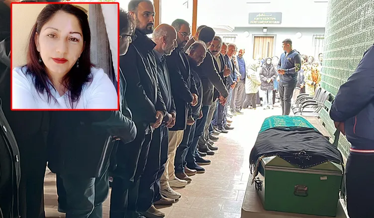 Kocası tarafından canice öldürülen Semira Ateş defnedildi: Gözyaşları sel oldu!