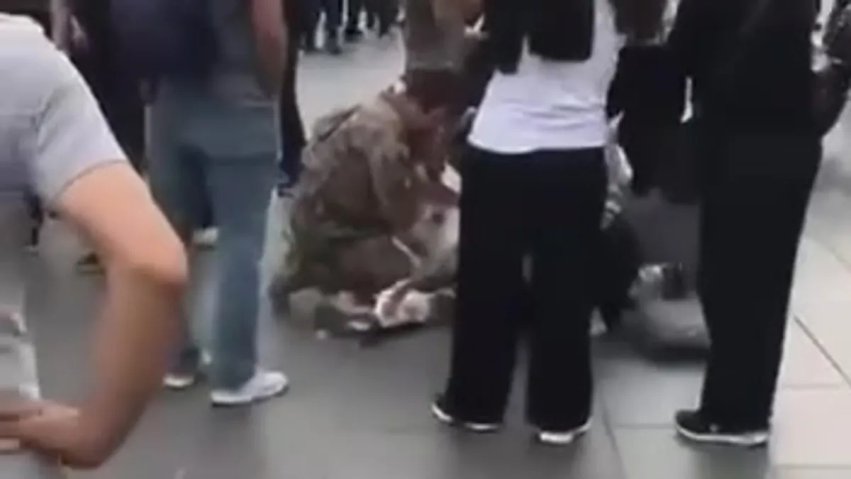 Beşiktaş Vapur İskelesi önünde bıçaklı zanlıya müdahale sırasında 3 kişi yaralandı videosunu izle Beşiktaş Vapur İskelesi önünde bıçaklı zanlıya müdahale sırasında 3 kişi yaralandı videosunu izle
