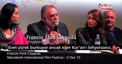 Ünlü yönetmen Coppola’dan Kur’an-ı Kerim yorumu | Video