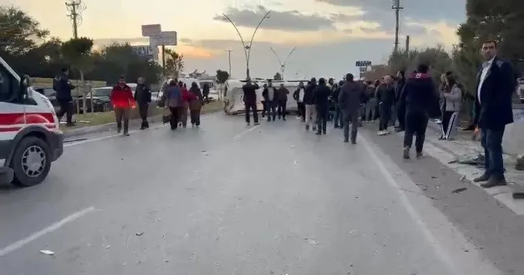 TIR ile minibüs çarpıştı! 18 yaralı