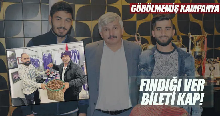 1 kilo fındığa maç bileti