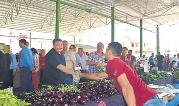 Başkan Boydak pazarı ziyaret etti