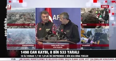 AFAD Başkanı Yunus Sezer’den 7,7 ve 7,6’lık deprem açıklaması!