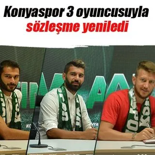 Konyaspor 3 oyuncusuyla sözleşme yeniledi