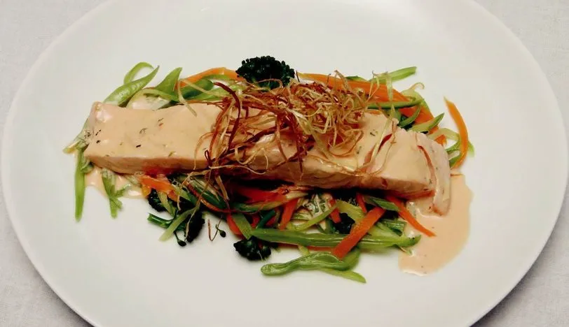 Buharda Pişirilmiş Somon