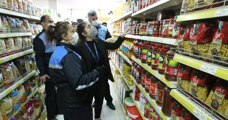 Zabıtadan market denetimi