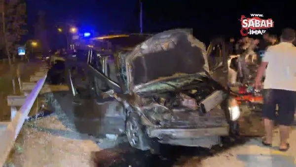 Düzce’de iki araç kafa kafaya çarpıştı: 2 ölü, 11 yaralı | Video