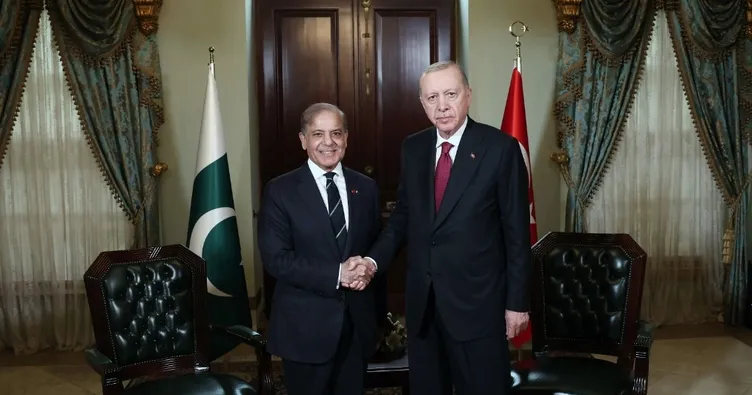 Son dakika | Başkan Erdoğan Şahbaz Şerif’i kabul etti: İşte ele alınan konular