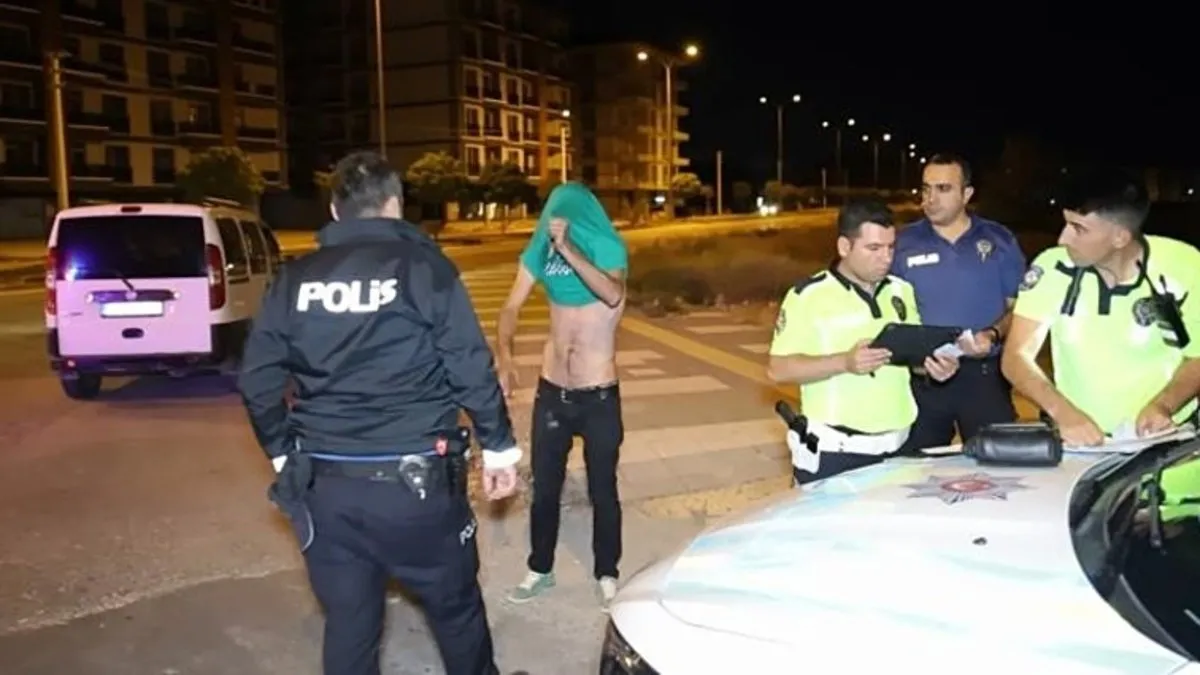 3’üncü kez alkollü yakalandı: Saklandı, küfretti, cezayı yedi!