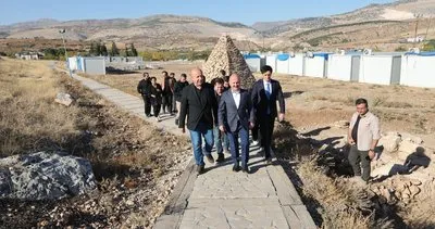 Perre Antik Kenti’nde kazı evi yapımına başlandı #adiyaman