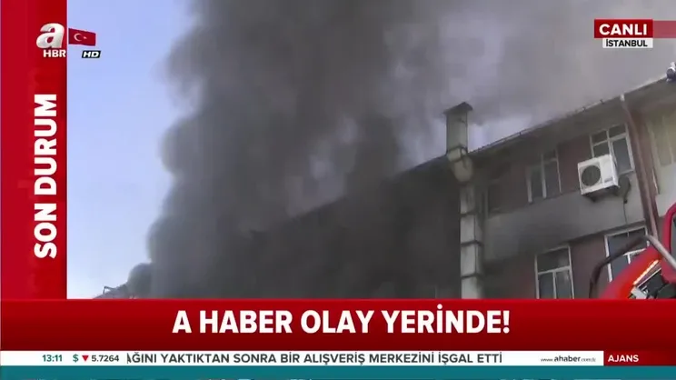 Son dakika haberi: Başakşehir İkitelli Organize Sanayi Bölgesi'nde fabrika yangını!