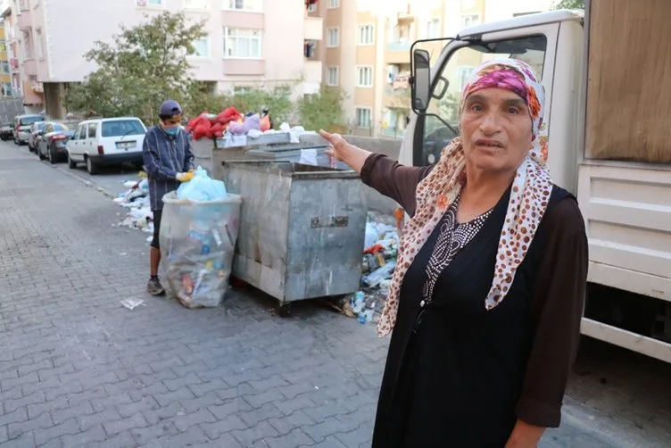 Maltepe’de temizlik işçilerinin eylemi... Sokaklar çöp içinde