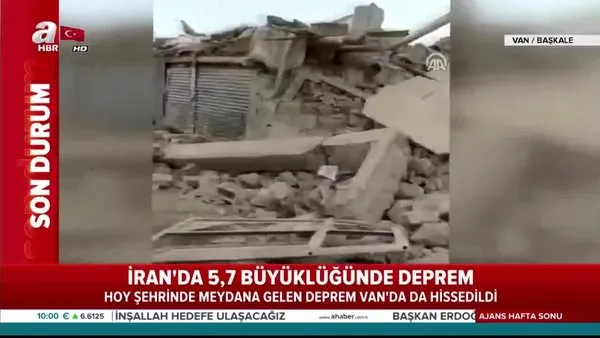 Van Başkale'yi vuran 5,9'luk deprem dehşetinin ilk görüntüleri ortaya çıktı: 9 ölü! | Video