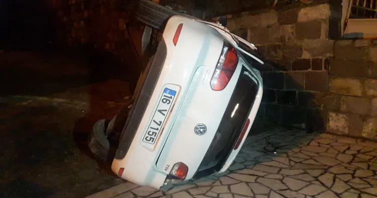 Takla attı, lisenin bahçesine düştü