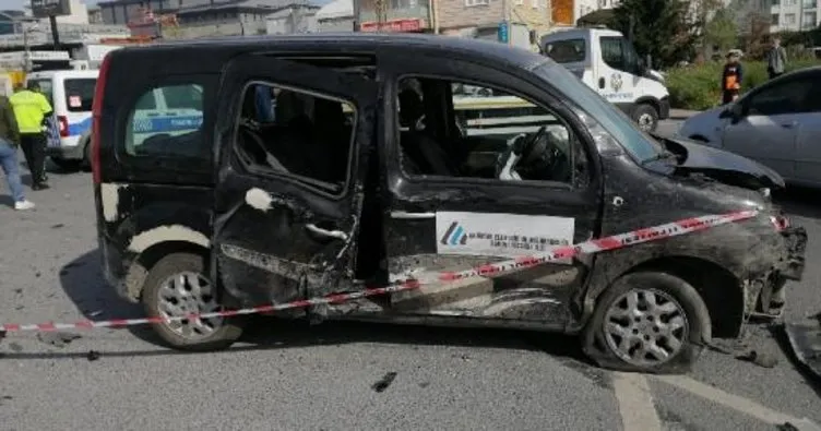 Esenyurt’ta trafik kazası: 2 kişi yaralandı