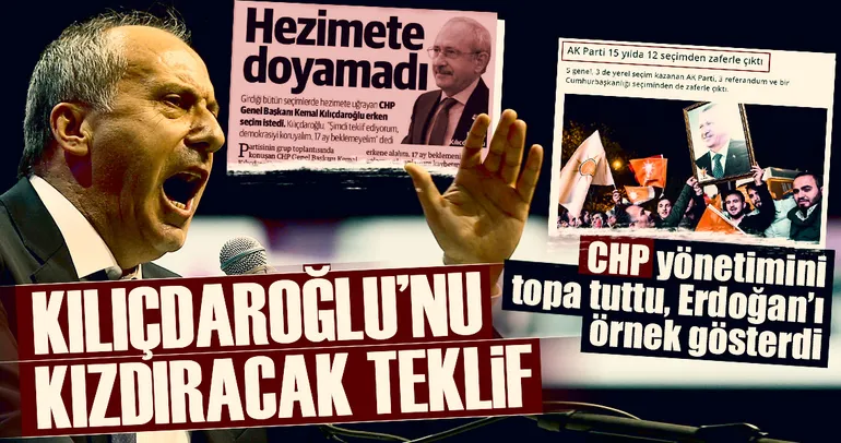 Muharrem İnce Kılıçdaroğlu’nu topa tuttu!