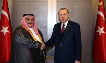 Cumhurbaşkanı Erdoğan’ın, Al Halife’yi kabulü başladı