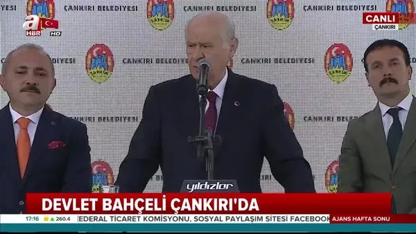 MHP Lideri Devlet Bahçeli, Çankırı'da