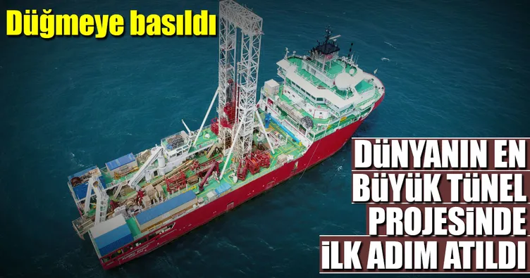 Dünyanın en büyük tünel projesinde ilk adım