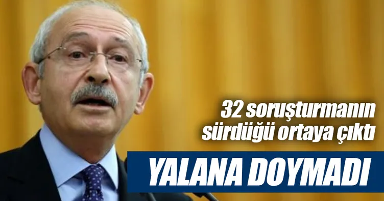 Yalana doymadı
