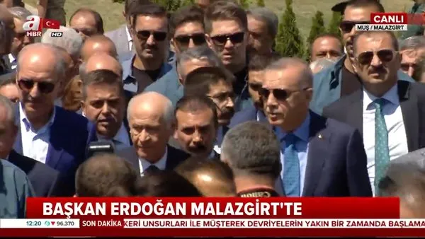 Cumhurbaşkanı Erdoğan, Malazgirt'te