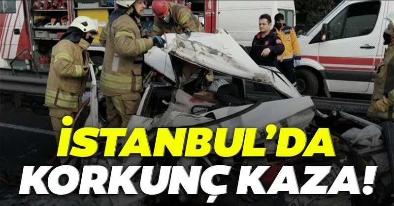 Son Dakika Haberi Istanbul Da Korkunc Kaza Bir Kamyonet Otomobile Arkadan Carpti Son Dakika Haberler