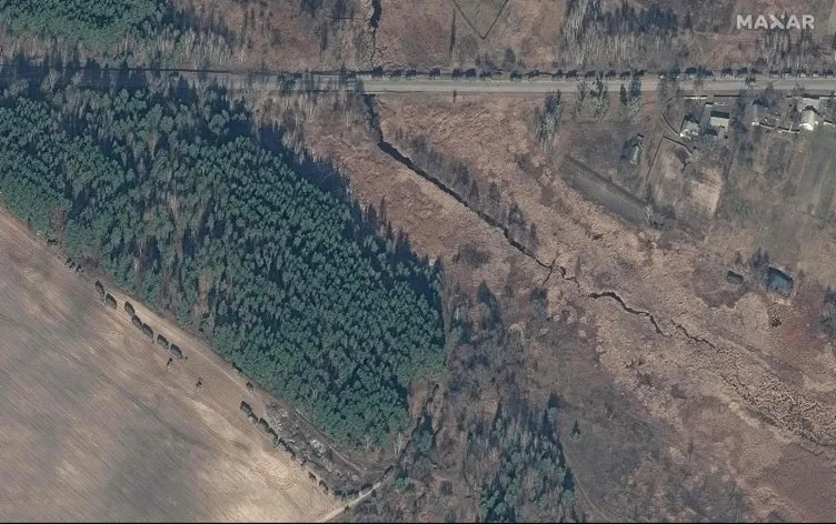 Rusya Ukrayna savaşı 5. gününde! Uydu görüntüleri korkutan konvoyu ortaya çıkardı