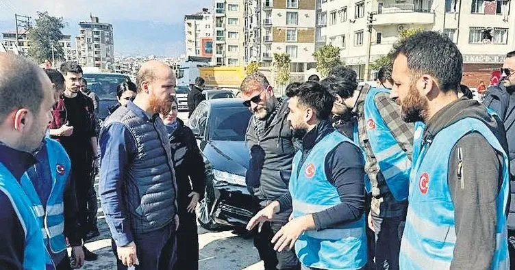 Bilal Erdoğan’dan Hatay’da depremzedelere ziyaret
