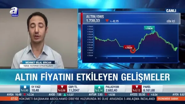 Mehmet Bilal Bircan: Ons altın fiyatları 1600 seviyesini aşağı kırabilir