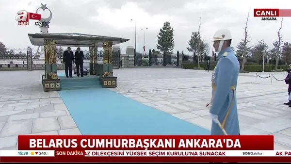 Belarus Cumhurbaşkanı Ankara'da