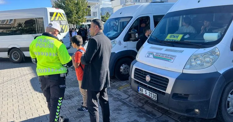 Fethiye’de öğrenci servislerine yoğun denetim