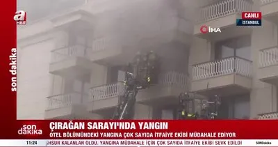 SON DAKİKA: Çırağan Sarayı’nın otel bölümünde korkutan yangın! | Video
