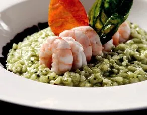Ispanaklı Karidesli Risotto